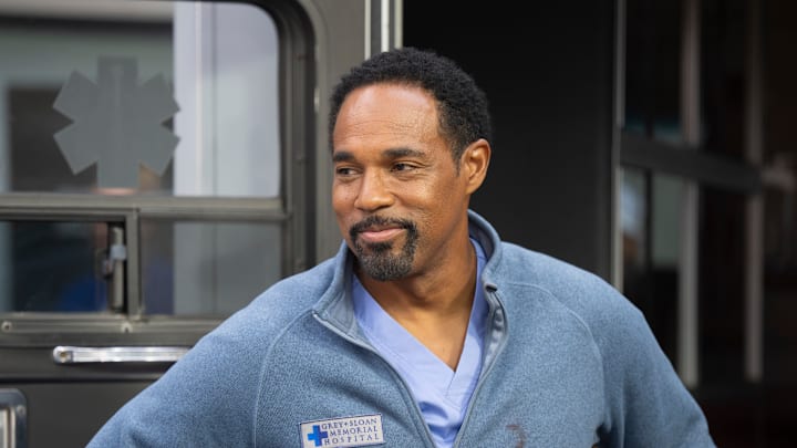 GREYÕS ANATOMY - ÒJump (for My Love)Ó - Meredith and Nick return to Grey Sloan to treat a liver transplant patient. Meanwhile, Bailey hosts an intern retreat at her home, and Winston and Ben aid an unexpected crash victim. THURSDAY, MARCH 13 (10:00-11:00 p.m. EDT) on ABC. (Disney/Anne Marie Fox) 
JASON GEORGE