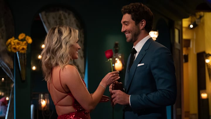 THE BACHELOR - Ò2801Ó - Love awaits 32 extraordinary women as they make ÒBachelorÓ history and open their hearts to Joey Graziadei on the season premiere of ÒThe Bachelor.Ó With a first impression rose on the table, every moment counts. MONDAY, JAN. 22 (8:00-10:01 p.m. EST), on ABC. (Disney/John Fleenor)
AUTUMN, JOEY GRAZIADEI