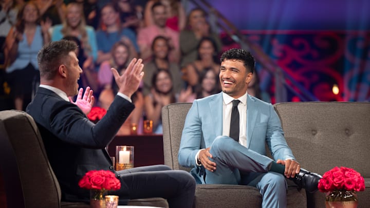 THE BACHELORETTE - "The Bachelorette: The Men Tell All" - It's a night of confrontations and emotions as Jenn reunites with 14 of her memorable men to address the season's most unforgettable moments. Meanwhile, Devin seeks clarity on Jenn's feelings as she faces the tough decision of sending one man home. TUESDAY, AUG. 27 (8:00-10:01 p.m. EDT) on ABC. (Disney/John Fleenor) 
JESSE PALMER, JONATHON J.