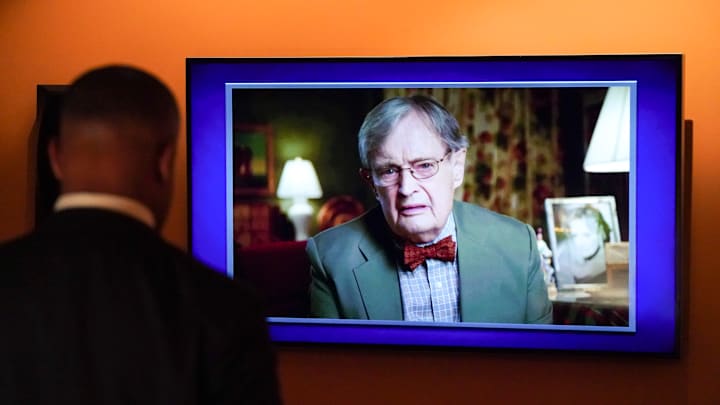 “Black Sky” – Torres finds himself in prison as the team tries to stop an impending terror attack on U.S. soil, on the 20th season finale of the CBS Original series NCIS, Monday, May 22 (9:00-10:00 PM, ET/PT) on the CBS Television Network, and available to stream live and on demand on Paramount+*. Pictured: David McCallum as Dr. Donald "Ducky" Mallard. Photo: Michael Yarish/CBS ©2023 CBS Broadcasting, Inc. All Rights Reserved.