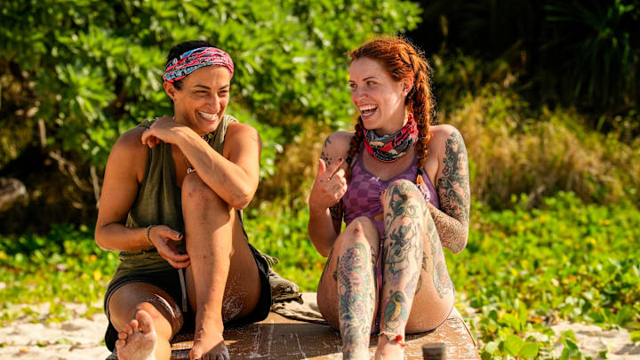 SURVIVOR 46 winner Kenzie Petty (right) with Maria Shrime Gonzalez