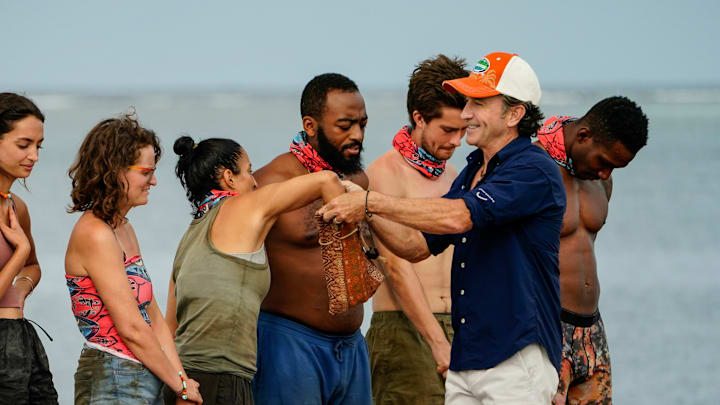 “Episode Several” – A rogue vote at the last tribal council launches a blame game throughout camp. Players must keep their balance to keep their game alive and win immunity. Then, castaways must decide between past loyalties and future strategies in one of the most important tribal councils of the season, on SURVIVOR, Wednesday, April 10 (8:00-9:30 PM, ET/PT) on the CBS Television Network, and streaming on Paramount+ (live and on demand for Paramount+ with SHOWTIME subscribers, or on-demand for