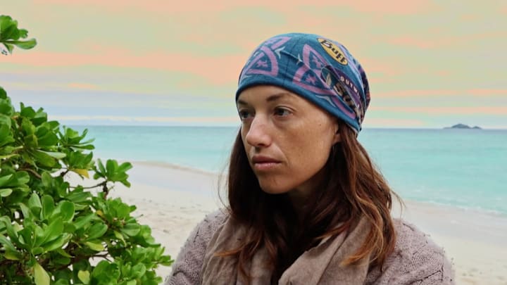 "This is Extortion - Parvati Shallow on the Eleventh episode of SURVIVOR: WINNERS AT WAR, airing Wednesday, April 22nd (8:00-9:01 PM, ET/PT) on the CBS Television Network. Photo: Screen Grab/CBS Entertainment ©2020 CBS Broadcasting, Inc. All Rights Reserved