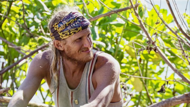 "The Penultimate Step of the War" - Tyson Apostol on the two-hour Thirteenth episode of SURVIVOR: WINNERS AT WAR, airing Wednesday, May 6th (8:00-10:00 PM, ET/PT) on the CBS Television Network. Photo: Screen Grab/CBS Entertainment ©2020 CBS Broadcasting, Inc. All Rights Reserved