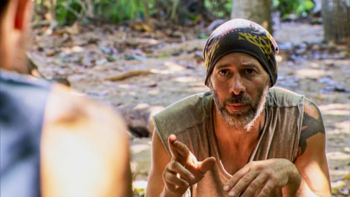 "The Penultimate Step of the War" - Tony Vlachos on the two-hour Thirteenth episode of SURVIVOR: WINNERS AT WAR, airing Wednesday, May 6th (8:00-10:00 PM, ET/PT) on the CBS Television Network. Photo: Screen Grab/CBS Entertainment ©2020 CBS Broadcasting, Inc. All Rights Reserved