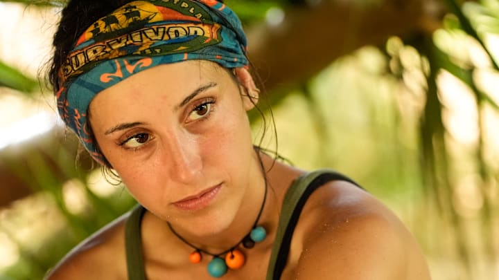 “Lovable Losers” – An unprecedented medical emergency leaves the castaways shaken. A second beware advantage is found in the game, and its finder must earn their vote back before it’s too late, on SURVIVOR. Pictured (L-R): Sophi Balerdi. Photo: Robert Voets/CBS ©2025 CBS Broadcasting, Inc. All Rights Reserved.