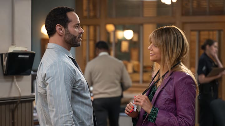 HIGH POTENTIAL - ÒSurvival ModeÓ - Morgan is excited to get her official LAPD badge despite KaradecÕs reluctance. The detectives work tirelessly on an emotional missing children case, which hits close to home for Morgan and sends her mind into overdrive. TUESDAY, OCT. 15 (10:01-11:00 p.m. EDT) on ABC. (Disney/Carlos Lopez-Calleja) 
DANIEL SUNJATA, KAITLIN OLSON