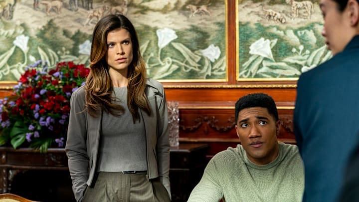 “Fed to the Sharks” – The Fly Team jets off to Portugal when the daughter of a prominent American hotelier becomes the primary suspect in the murder of an employee. Also, Raines becomes concerned about Vo, on the CBS Original series FBI: INTERNATIONAL, Tuesday, May 16 (9:00-10:00 PM, ET/PT) on the CBS Television Network, and available to stream live and on demand on Paramount+. Pictured (L-R): Kelley Missal as Zoey McKenna and Carter Redwood as Special Agent Andre Raines. Photo: Nelly Kiss/CBS