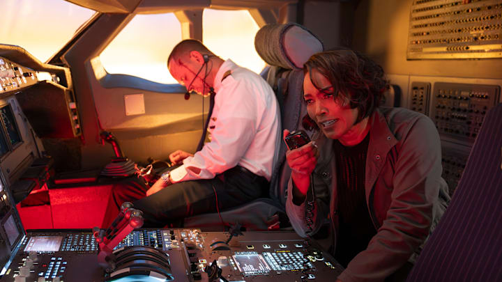 9-1-1 - ÒWhen the Boeing Gets Tough...Ó - Athena is tasked with safely delivering a prisoner to testify on a high-profile case. Meanwhile, a light plane is hit by a swarm of bees and sent careening into a passenger plane. THURSDAY, OCT. 3 (8:00-9:00 p.m. EDT) on ABC. (Disney/Eric McCandless) 
DEVIN MCGEE, ANGELA BASSETT