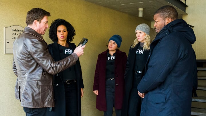 “Footsteps” – The Fugitive Task Force launches into full gear after multiple bombings appear to be targeting retired NYPD officers. Also, Ray decides he’s ready to take the next step in his relationship with Cora, on FBI: MOST WANTED, Tuesday, Feb. 20 (10:00-11:00 PM, ET/PT) on the CBS Television Network, and streaming on Paramount+ (live and on demand for Paramount+ with SHOWTIME subscribers, or on demand for Paramount+ Essential subscribers the day after the episode airs). Pictured (L-R):