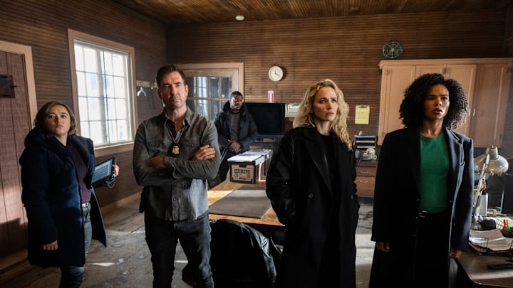 “Hollow” – The Fugitive Task Force heads upstate to assist in a search for missing and murdered Indigenous women and hunt down the serial killer responsible. Meanwhile, Barnes struggles to find time to bond with her wife, on FBI: MOST WANTED, Tuesday, March 12 (10:00-11:00 PM, ET/PT) on the CBS Television Network, and streaming on Paramount+ (live and on demand for Paramount+ with SHOWTIME subscribers, or on demand for Paramount+ Essential subscribers the day after the episode airs). Pictured