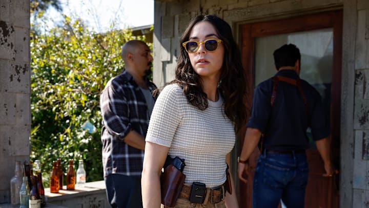 NCIS: Origins – Pictured (L-R): Mariel Molino as Cecilia “Lala” Dominguez. Photo: Sonja Flemming/CBS ©2025 CBS Broadcasting, Inc. All Rights Reserved.
