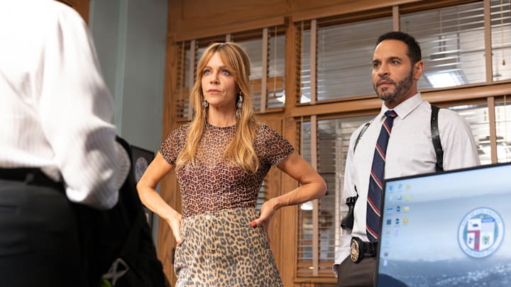 HIGH POTENTIAL on ABC. (Disney/Bahareh Ritter) 
KAITLIN OLSON, DANIEL SUNJATA