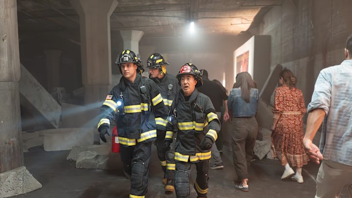 9-1-1 -“The Sky is Falling” - Disney/Christopher Willard
RYAN GUZMAN, OLIVER STARK, KENNETH CHOI 9-1-1 -“The Sky is Falling” - Disney/Christopher Willard
RYAN GUZMAN, OLIVER STARK, KENNETH CHOI