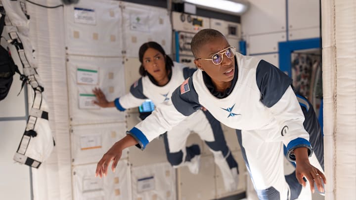 9-1-1 -“The Sky is Falling” - Athena and Hen face increasing dangers in space as friends both near and far try to get them home safely. Meanwhile, the 118 continues to help victims of the geostorm and falling debris. Mark Consuelos guest stars. THURSDAY, OCT. 23 (8:00-9:00 p.m. EDT) on ABC. (Disney/Christopher Willard) 
ANGELA BASSETT, AISHA HINDS