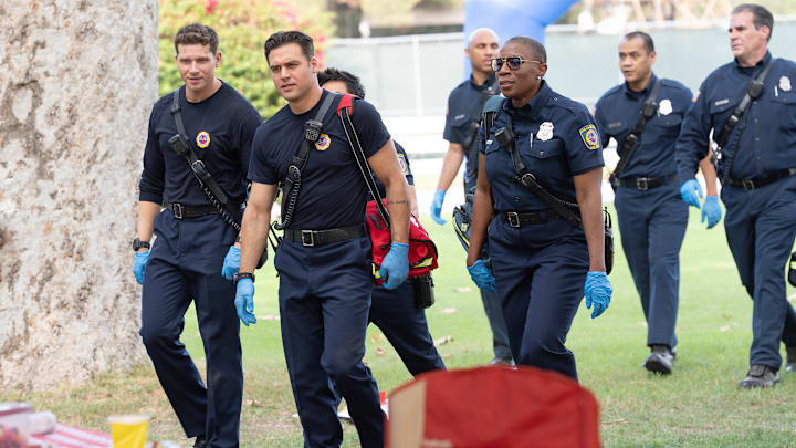 9-1-1 - “Family History” - Disney/Christopher Willard 
OLIVER STARK, RYAN GUZMAN, AISHA HINDS