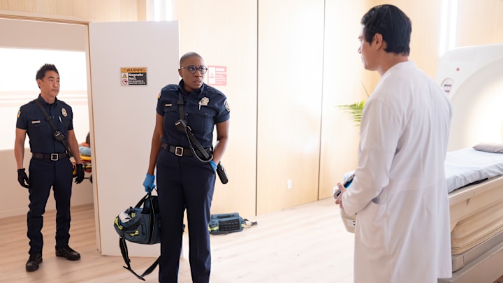 9-1-1 - “Family History” - Disney/Christopher Willard
KENNETH CHOI, AISHA HINDS, BEN LEVIN