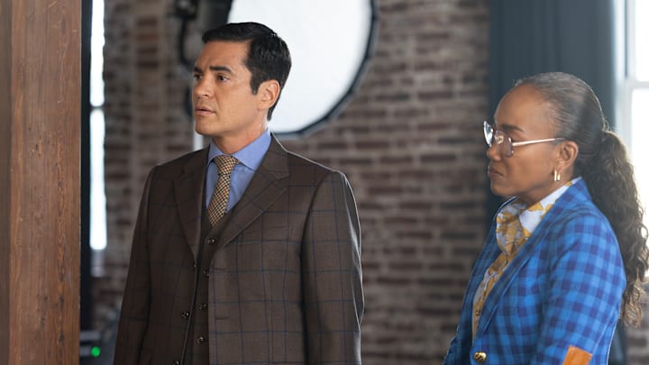 WILL TRENT - “Studio 4B” - When a model is murdered, Will and Faith dive into a twisted art-world conspiracy, aided by Ava, his former flame. Meanwhile, Betty’s instincts turn a routine neighborhood check for Ormewood, Angie and Nico into a critical lead on a dangerous case. TUESDAY, JAN. 20 (8:00-9:00 p.m. EST) on ABC. (Disney/Lynsey Weatherspoon)
RAMÓN RODRIGUEZ, SONJA SOHN WILL TRENT - “Studio 4B” - When a model is murdered, Will and Faith dive into a twisted art-world conspiracy, aided by Ava, his former flame. Meanwhile, Betty’s instincts turn a routine neighborhood check for Ormewood, Angie and Nico into a critical lead on a dangerous case. TUESDAY, JAN. 20 (8:00-9:00 p.m. EST) on ABC. (Disney/Lynsey Weatherspoon)
RAMÓN RODRIGUEZ, SONJA SOHN