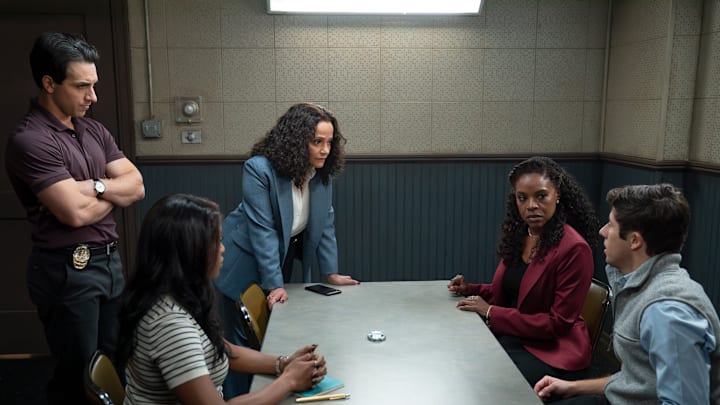 HIGH POTENTIAL - “The Faust and the Furious” - Oz faces a deeply personal struggle when he discovers his late father’s headstone was never ordered. Elsewhere, the team investigates the murder of a tech founder obsessed with life extension. TUESDAY, FEB. 3 (9:00-10:01 p.m. EST) on ABC. (Disney/Jessica Perez) 
DENIZ AKDENIZ, JAVICIA LESLIE, JUDY REYES, NADINE ELLIS, BRANDON ENGMAN