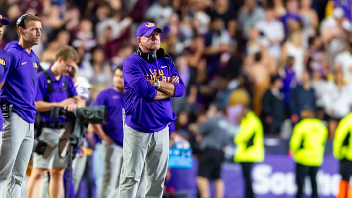 Tigers Head Coach Brian Kelly, LSU Tigers take on the Texas A&M Aggies. October 25, 2025; Baton Rouge, Louisiana, USA; at Tiger Stadium. Saturday, Oct. 25, 2025. Tigers Head Coach Brian Kelly, LSU Tigers take on the Texas A&M Aggies. October 25, 2025; Baton Rouge, Louisiana, USA; at Tiger Stadium. Saturday, Oct. 25, 2025.
