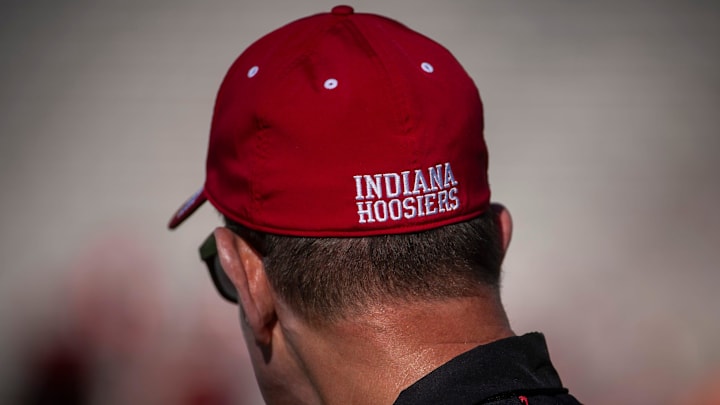 Head Coach Curt Cignetti at Indiana University football practice on Friday, Aug. 8, 2025.