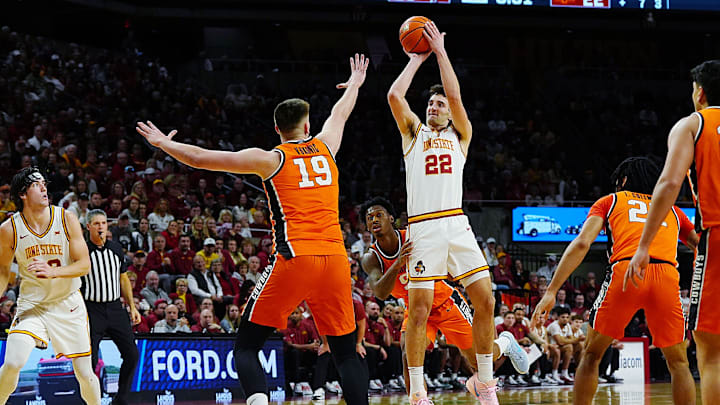 Iowa State Cyclones forward Milan Momcilovic (22)