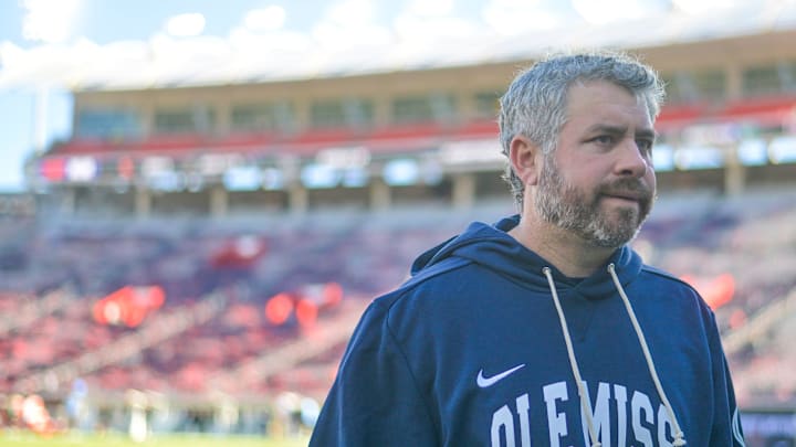 Ole Miss Head Coach Pete Golding is seen before the Ole Miss vs. Tulane College Football Playoff game in Oxford, Miss. on Saturday, Dec. 20, 2025.