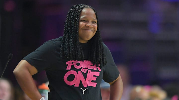 Ole Miss head coach Yolett McPhee-McCuin vs. LSU in a NCAA women’s college basketball game at the Sandy and John Black Pavilion at Ole Miss in Oxford, Miss. on Thursday, Feb. 19, 2026.