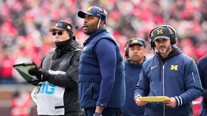 Michigan Wolverines interim head coach Sherrone Moore