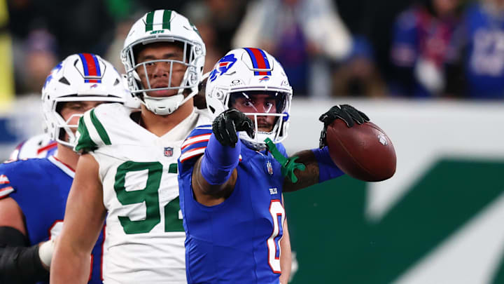 Buffalo Bills wide receiver Keon Coleman. Mandatory Credit: Ed Mulholland-Imagn Images