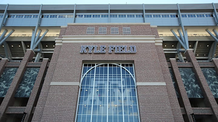 Oct 29, 2016; College Station, TX, USA;  A view of the exterior of Kyle Field before the Texas