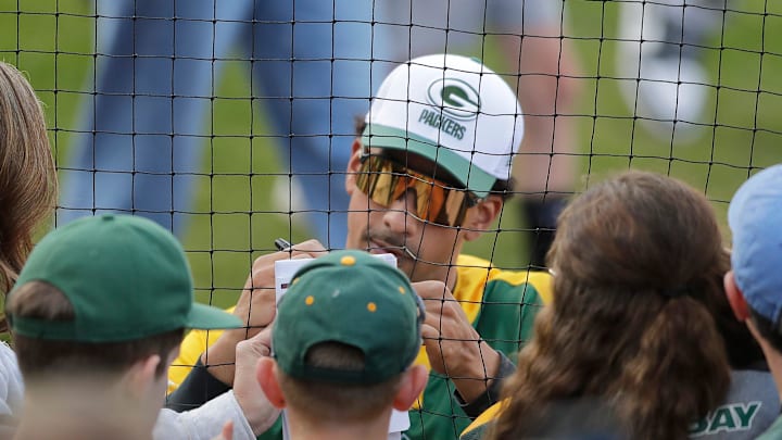 The Green Bay Charity Softball Game hosted by Jordan Love on Friday, May 23, 2025, at Neuroscience Group Field at Fox Cities Stadium in Grand Chute, Wis.
Wm. Glasheen USA TODAY NETWORK-Wisconsin