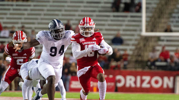 The Louisiana Ragin' Cajuns take on the Georgia Southern Eagles Thursday, Nov. 10, 2022

Louisiana