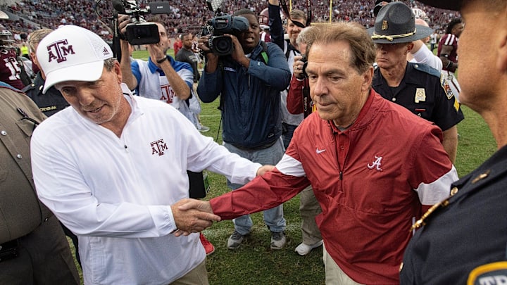 Jimbo Fisher says the recent war of words with Alabama coach Nick Saban is \"over