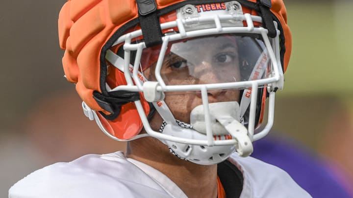 Clemson cornerback Avieon Terrell (8) during Spring Practice in Clemson, S.C. Monday, March 24, 2025.