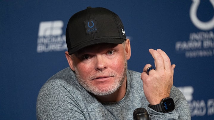 Indianapolis Colts general manager Chris Ballard speaks