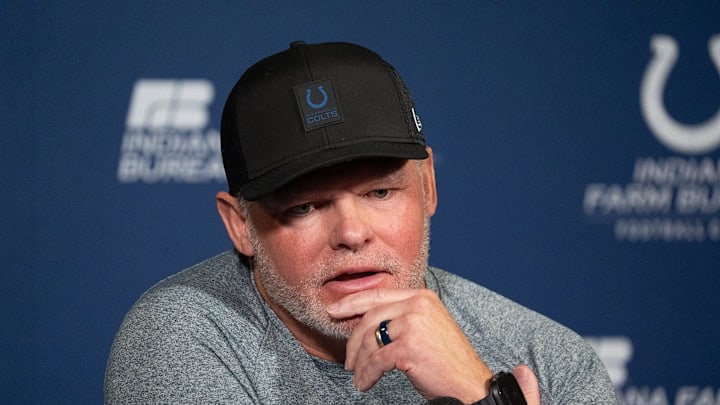 Indianapolis Colts general manager Chris Ballard speaks with the media Indianapolis Colts general manager Chris Ballard speaks with the media