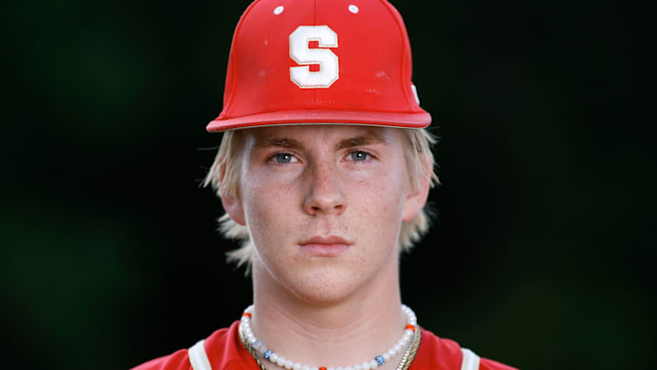 Bishop Snyder pitcher Aidan King has been selected as the Florida Times-Union's All-First-Coast baseball player of the year. The senior is headed to Gainesville to play baseball at the University of Florida. Photographed Thursday, June 6, 2024. [Bob Self/Florida Times-Union]