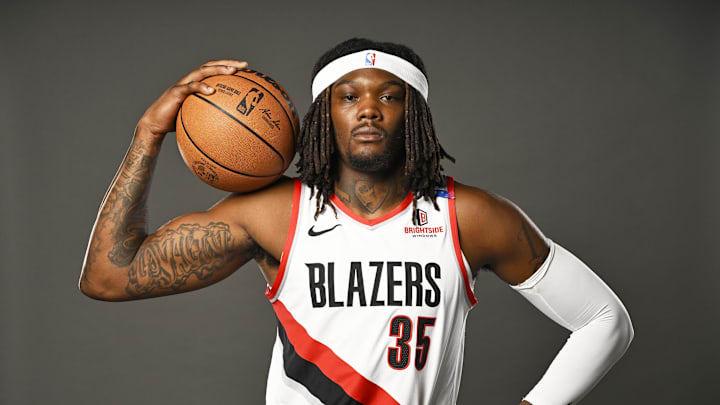 Sep 30, 2024; Portland, Oregon, USA; Portland Trail Blazers center Robert Williams III (35). Mandatory Credit: Troy Wayrynen-Imagn Images