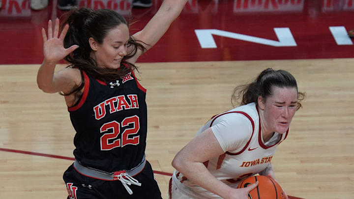 Utah Utes forward Jenna Johnson (22). Utah Utes forward Jenna Johnson (22).