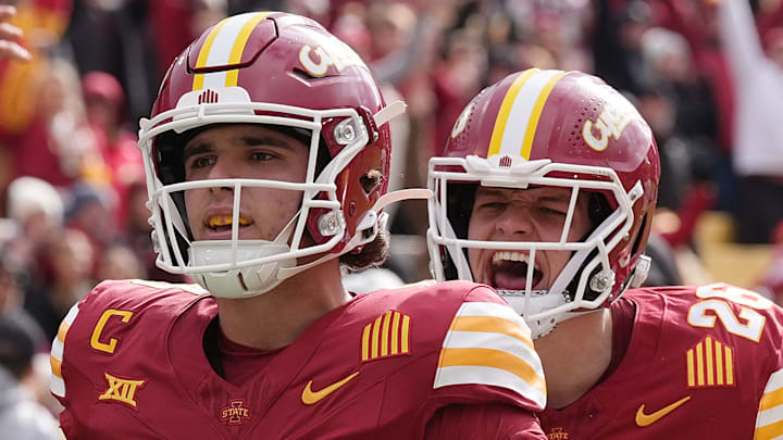 Former Iowa State Cyclones quarterback Rocco Becht (3), now at Penn State, is one of the most experienced players in college football in terms of career snap count.