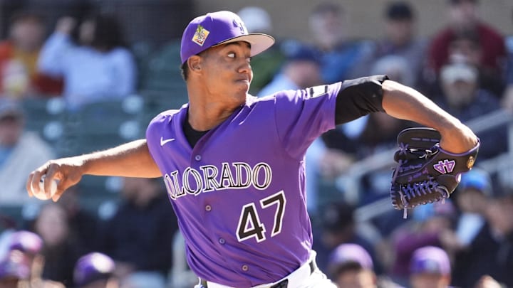 Colorado Rockies pitcher Juan Mejia Colorado Rockies pitcher Juan Mejia