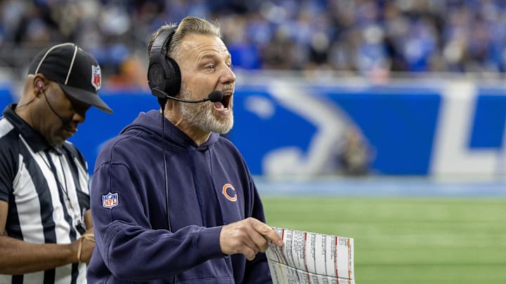  Chicago Bears former head coach Matt Eberflus on the sidelines