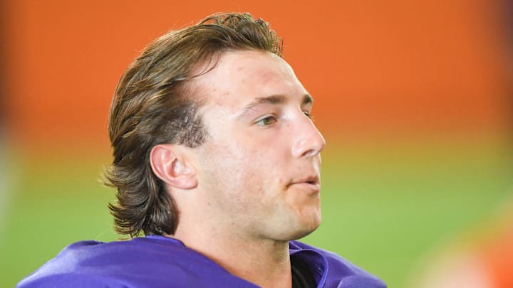 Clemson quarterback Cade Klubnik (2) during Spring Practice in Clemson, S.C. Monday, March 24, 2025. Clemson quarterback Cade Klubnik (2) during Spring Practice in Clemson, S.C. Monday, March 24, 2025.