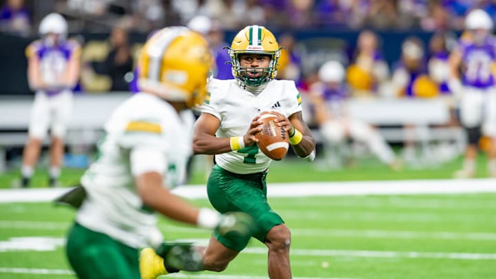 Diesel Solari 4 as Cecilia takes on Franklinton in the LHSAA Non-Select Div II State Football Championship game in the Caesars Superdome in New Orleans, LA. Friday, Dec. 13, 2024.