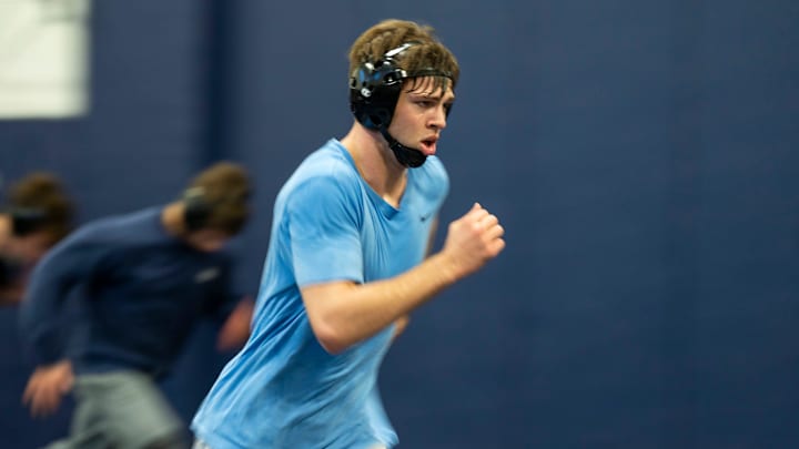 Quakertown Community High School (PA) wrestler Collin Gaj went from No. 7 at 165 lbs last week to the nation's No. 1 ranking at 157 this week as many of the nation's top wrestlers adjust their weight classes in preparation for the postseason.