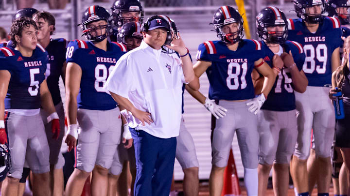 Teurlings Catholic coach Michael Courville Teurlings Catholic coach Michael Courville