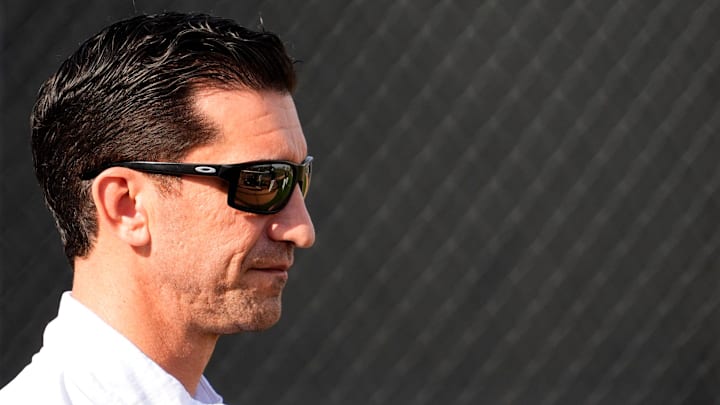 Arizona Diamondbacks Executive Vice President and General Manager Mike Hazen during spring training practice at Salt River Fields at Talking Stick in Scottsdale on Feb. 13, 2025.