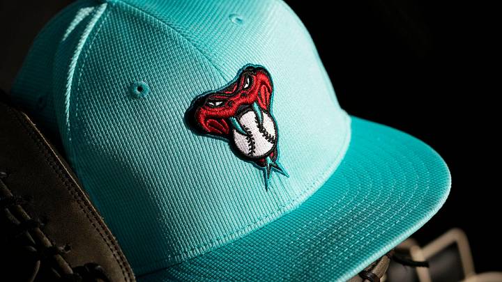 Arizona Diamondbacks spring training cap at Salt River Fields at Talking Stick near Scottsdale on Feb. 20, 2024.