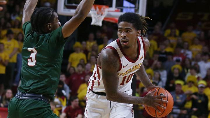 Iowa State's Keshon Gilbert looks to make a move last week vs. Mississippi Valley State. The Cyclones face Kansas City Monday night in Ames. Iowa State's Keshon Gilbert looks to make a move last week vs. Mississippi Valley State. The Cyclones face Kansas City Monday night in Ames.